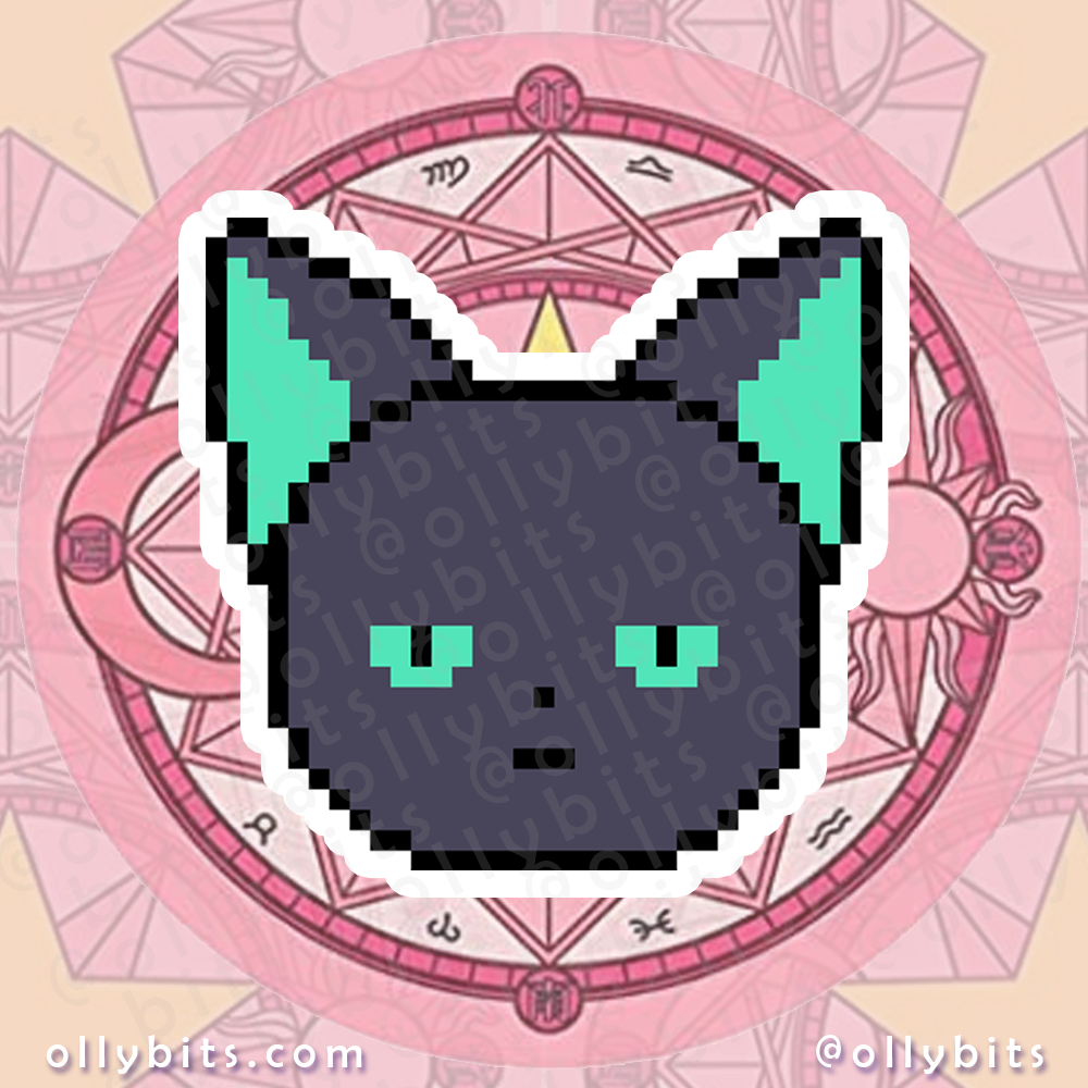 Suppi Plush Toy Vinyl Sticker (2") Ollybits Pixel Art