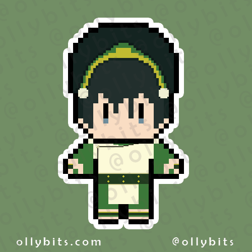 Blind Bandit Vinyl Sticker (2") Ollybits Pixel Art