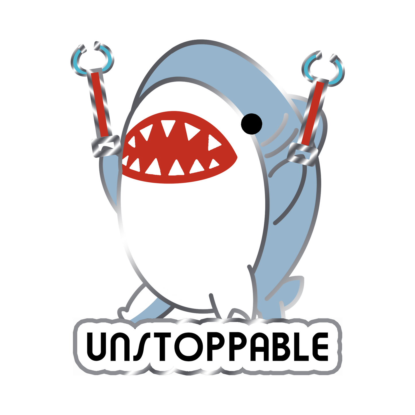 Unstoppable Shark Enamel Pin