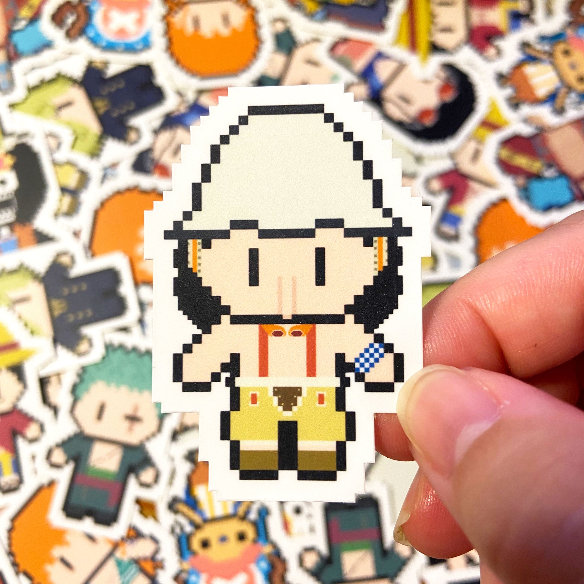 King of Pirate Crew Vinyl Sticker (2") Set Ollybits Pixel Art