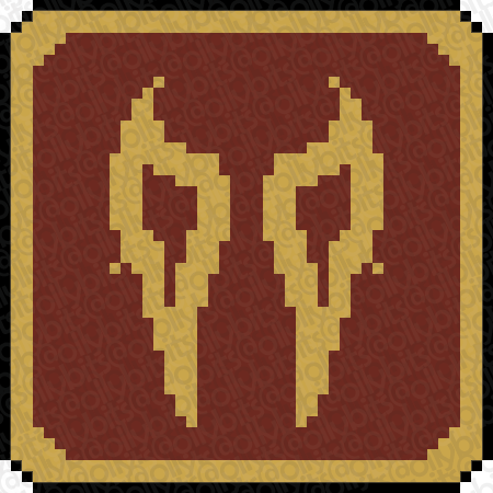 Twin Blade Snake DPS Class Emblem Vinyl Sticker (2")