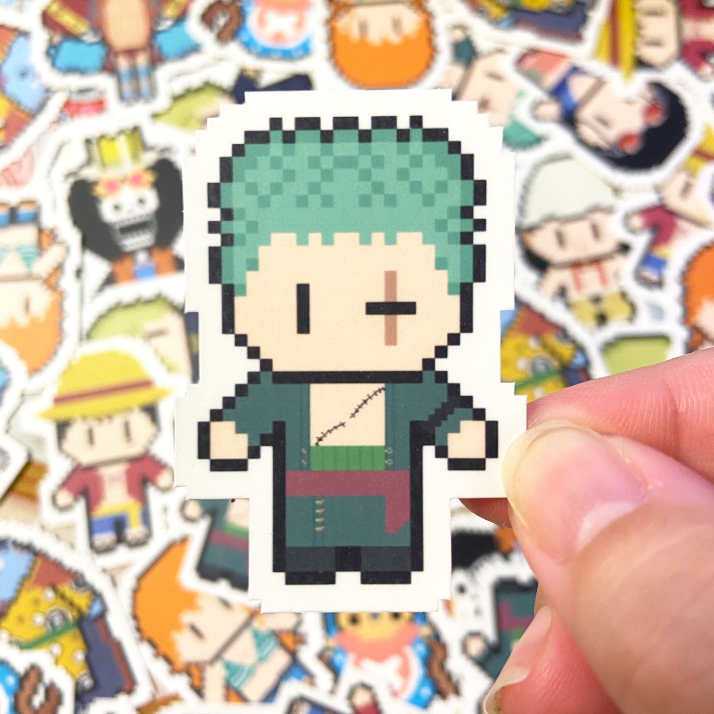 King of Pirate Crew Vinyl Sticker (2") Set Ollybits Pixel Art